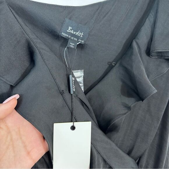 Bardot Milly Jumpsuit in Black Size 10 - Picture 11 of 11